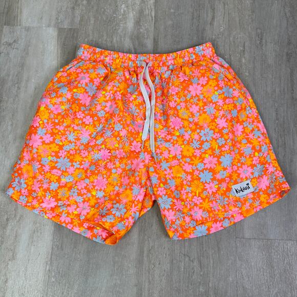 Kulani Kinis Men's Swim Trunks in Dandelion Daze Size XS - Picture 2 of 4